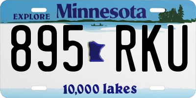 MN license plate 895RKU