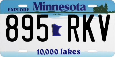 MN license plate 895RKV