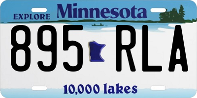 MN license plate 895RLA