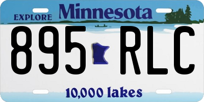 MN license plate 895RLC