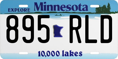 MN license plate 895RLD