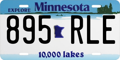 MN license plate 895RLE