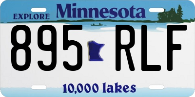 MN license plate 895RLF