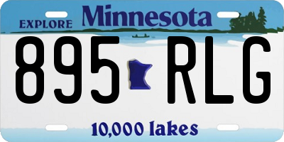 MN license plate 895RLG