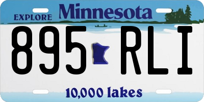 MN license plate 895RLI