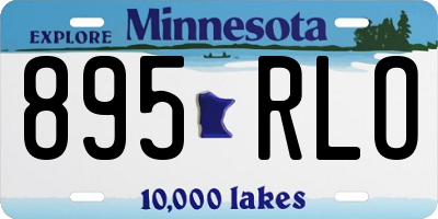 MN license plate 895RLO