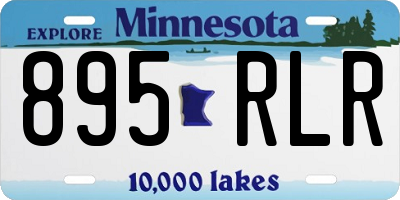MN license plate 895RLR