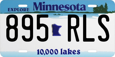 MN license plate 895RLS