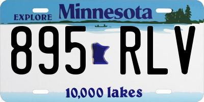 MN license plate 895RLV