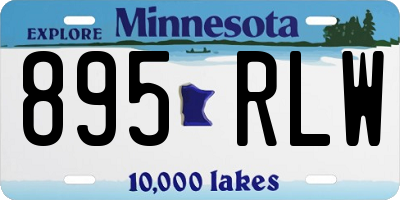 MN license plate 895RLW