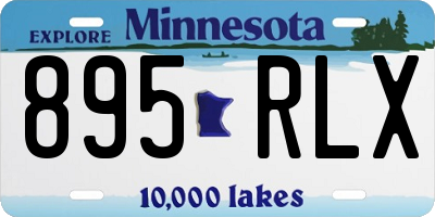 MN license plate 895RLX