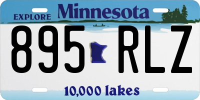 MN license plate 895RLZ