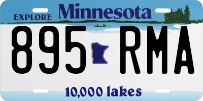 MN license plate 895RMA