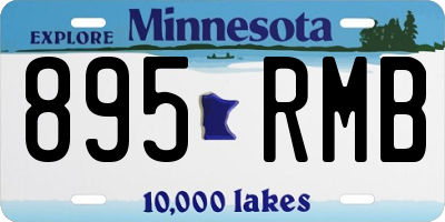 MN license plate 895RMB