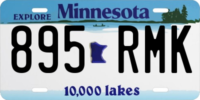 MN license plate 895RMK