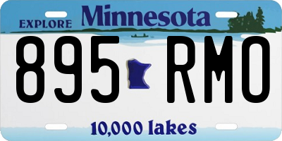 MN license plate 895RMO