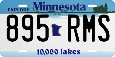 MN license plate 895RMS