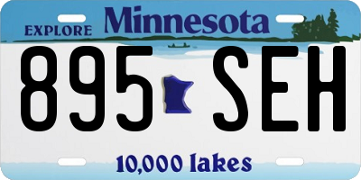 MN license plate 895SEH