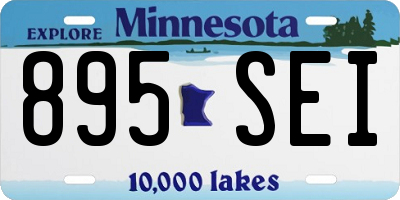 MN license plate 895SEI