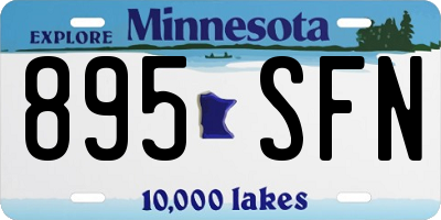 MN license plate 895SFN