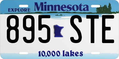 MN license plate 895STE