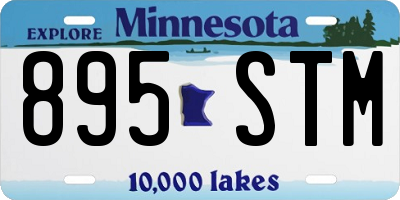 MN license plate 895STM