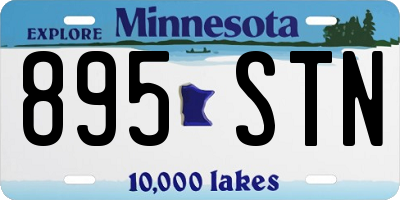 MN license plate 895STN