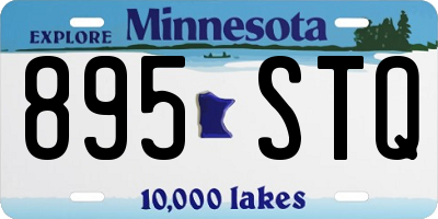 MN license plate 895STQ