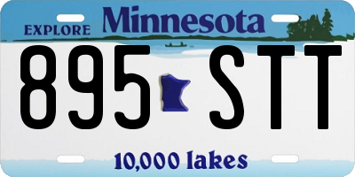 MN license plate 895STT