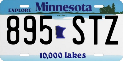MN license plate 895STZ