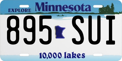 MN license plate 895SUI