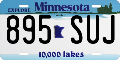 MN license plate 895SUJ