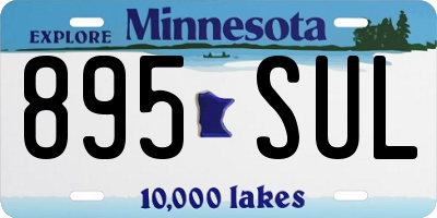 MN license plate 895SUL