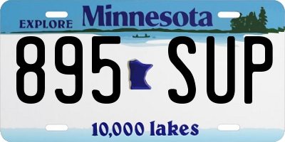 MN license plate 895SUP