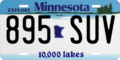 MN license plate 895SUV