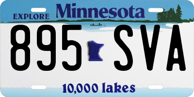 MN license plate 895SVA