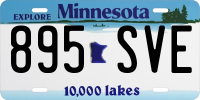 MN license plate 895SVE