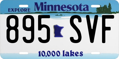 MN license plate 895SVF