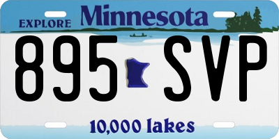 MN license plate 895SVP