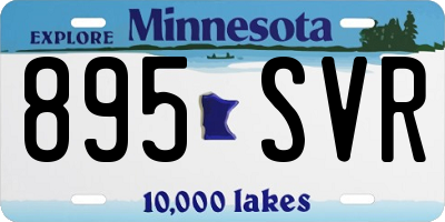MN license plate 895SVR