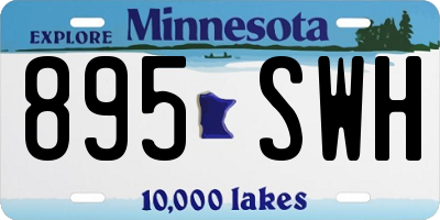 MN license plate 895SWH
