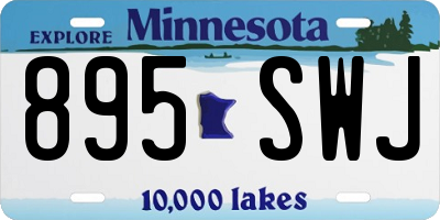 MN license plate 895SWJ