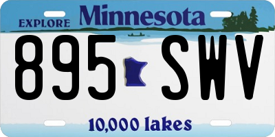 MN license plate 895SWV