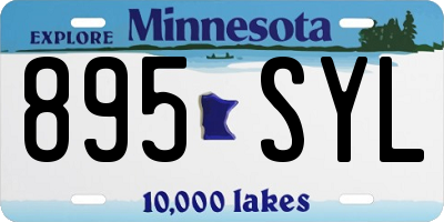 MN license plate 895SYL