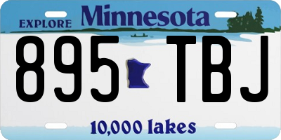 MN license plate 895TBJ