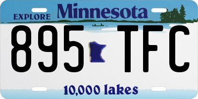 MN license plate 895TFC