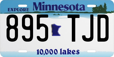 MN license plate 895TJD
