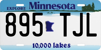 MN license plate 895TJL