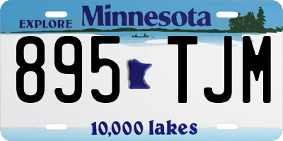 MN license plate 895TJM