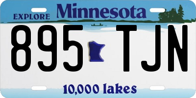 MN license plate 895TJN